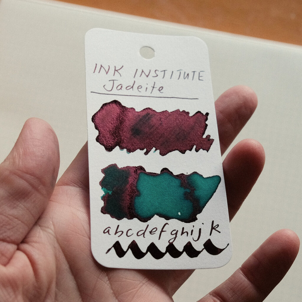 ink institute jadeite sheening