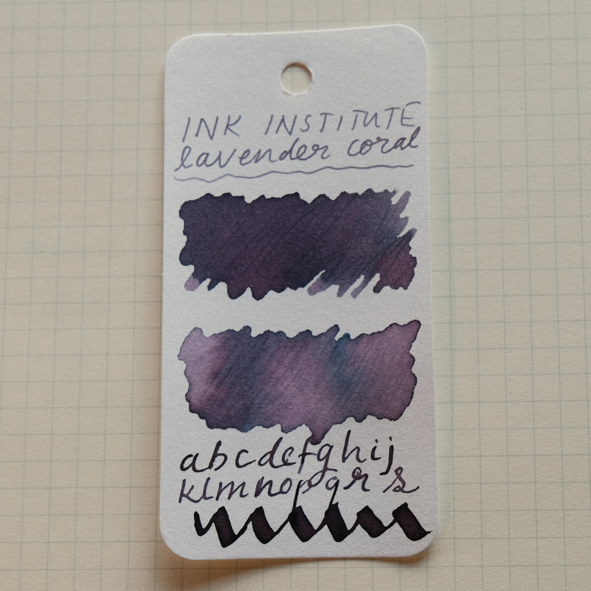 ink institute lavender coral swatch