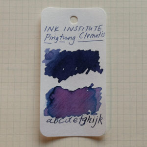 ink institute pingtung clematis swatch