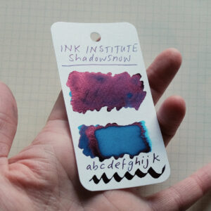 ink institute shadowsnow sheening swatch