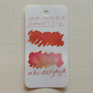 ink institute meander siebold's lily swatch