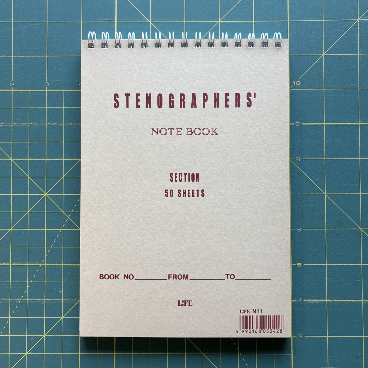 Life note steno notebook exterior