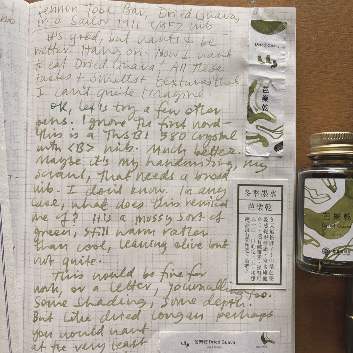 Lennon Toolbar Dried Guava notes from the study
