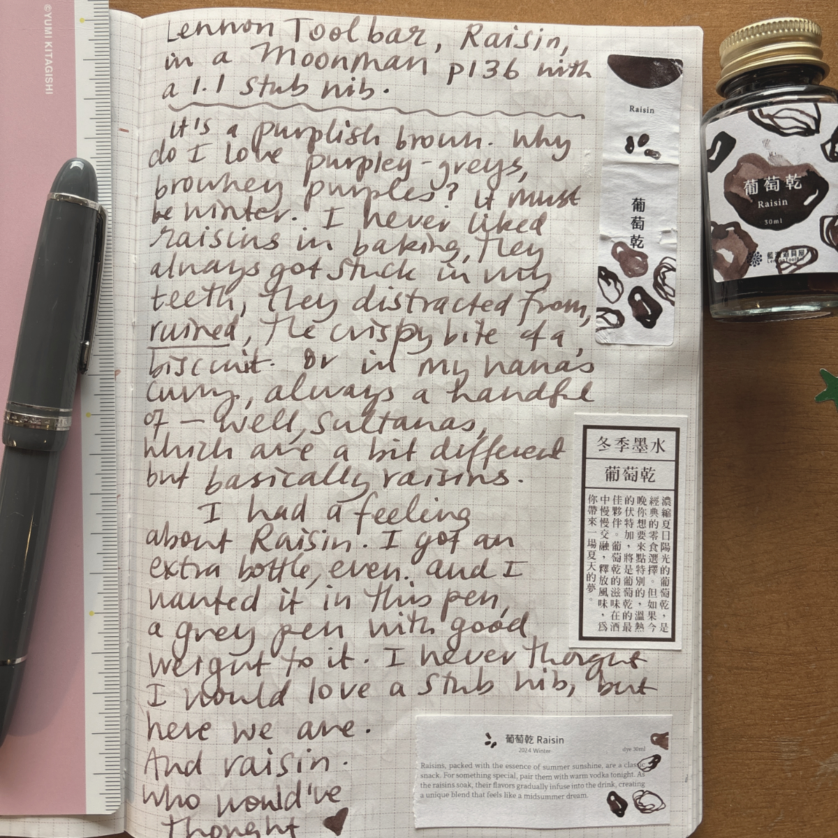 Lennon Toolbar raisin notes from the study